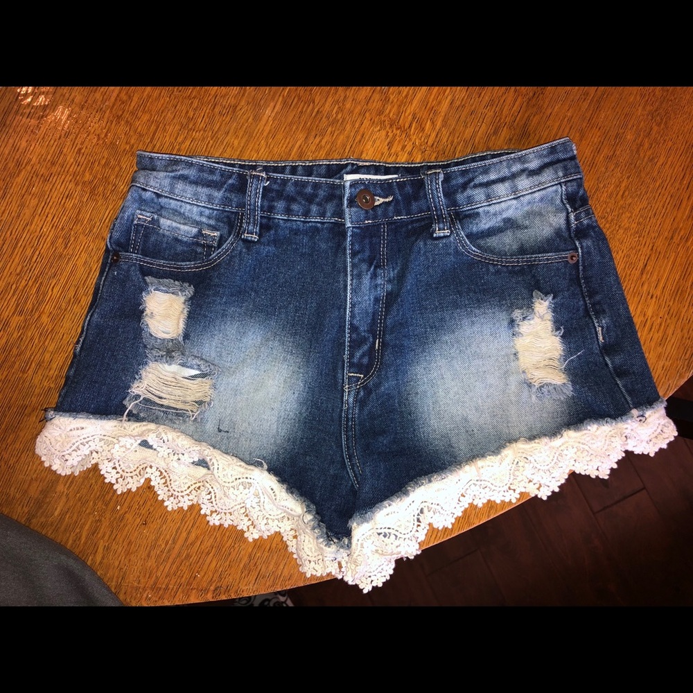 Forever 21 high waisted denim shorts